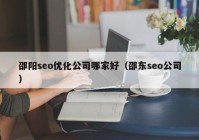 邵阳seo优化公司哪家好（邵东seo公司）