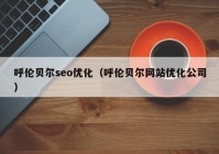 呼伦贝尔seo优化（呼伦贝尔网站优化公司）