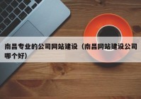 南昌专业的公司网站建设（南昌网站建设公司哪个好）