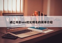 通辽抖音seo优化排名的简单介绍